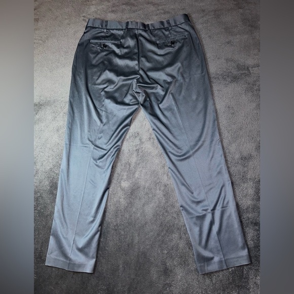 Nordstrom Men’s Shop Size 38W 32L Gray Athletic Fit Wedding Office Dress Pants - Picture 13 of 13